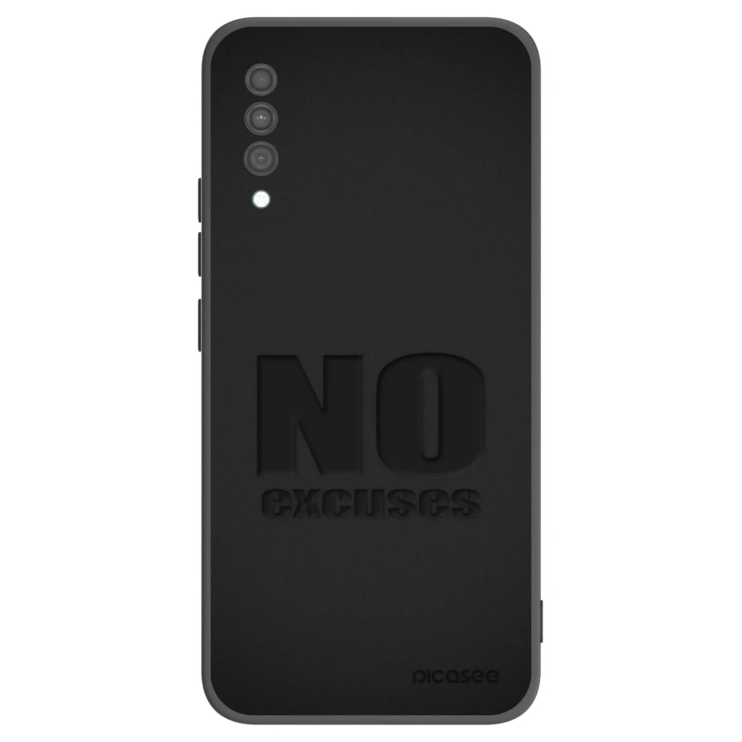 Picasee silikonski črni ovitek za Samsung Galaxy A30s A307F - No Excuses