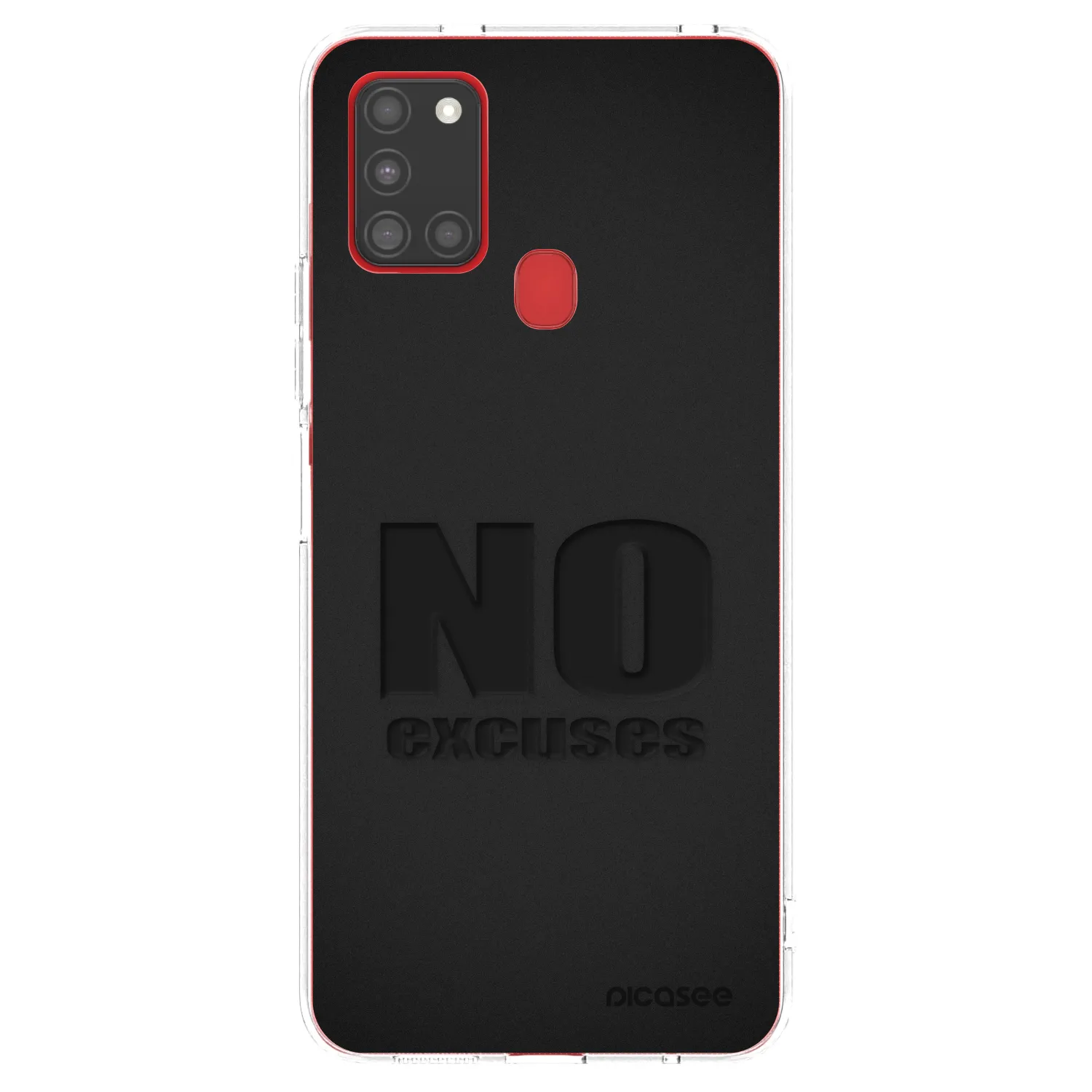 Picasee silikonski prozorni ovitek za Samsung Galaxy A21s - No Excuses