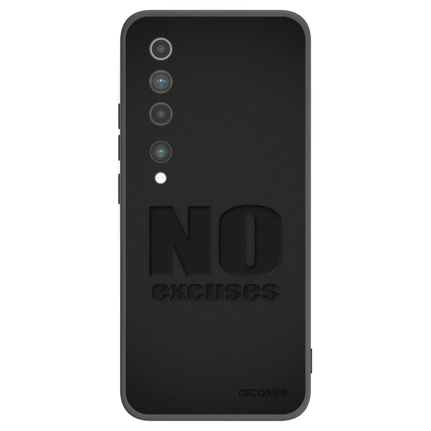 Picasee silikonski črni ovitek za Xiaomi Mi 10 - No Excuses