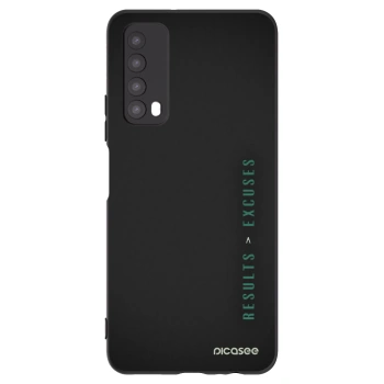 Picasee silikonski črni ovitek za Huawei P Smart 2021 - Results x Excuses
