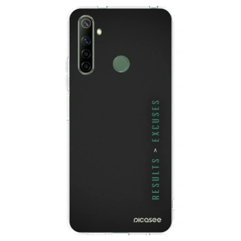 Picasee silikonski prozorni ovitek za Realme 6i - Results x Excuses
