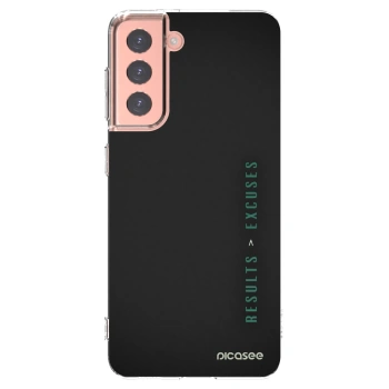 Picasee silikonski prozorni ovitek za Samsung Galaxy S21 5G G991B - Results x Excuses