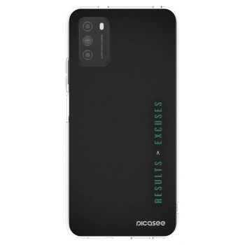 Picasee silikonski prozorni ovitek za Xiaomi Poco M3 - Results x Excuses