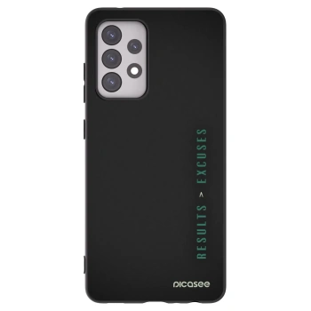 Picasee silikonski črni ovitek za Samsung Galaxy A52 5G A525F - Results x Excuses