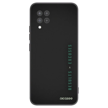 Picasee silikonski črni ovitek za Samsung Galaxy A42 A426B - Results x Excuses