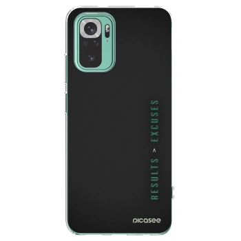 Picasee silikonski prozorni ovitek za Xiaomi Redmi Note 10 Pro - Results x Excuses