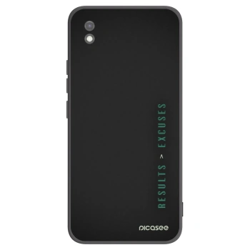 Picasee silikonski črni ovitek za Xiaomi Redmi 9AT - Results x Excuses