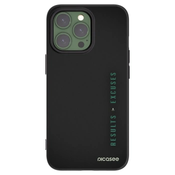 Picasee silikonski črni ovitek za Apple iPhone 13 Pro - Results x Excuses