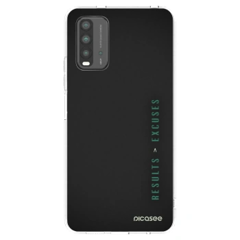 Picasee silikonski črni ovitek za Xiaomi Redmi 9T - Results x Excuses