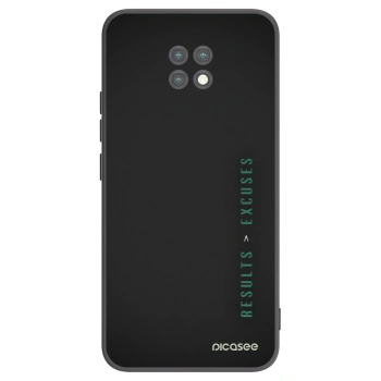 Picasee silikonski črni ovitek za Xiaomi Redmi Note 9T - Results x Excuses