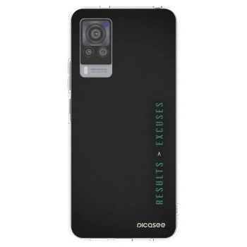 Picasee silikonski prozorni ovitek za Vivo X60 Pro 5G - Results x Excuses