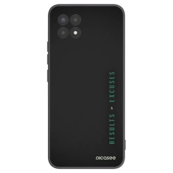 Picasee silikonski črni ovitek za Realme 8i - Results x Excuses