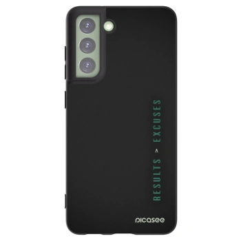 Picasee silikonski črni ovitek za Samsung Galaxy S21 FE 5G - Results x Excuses