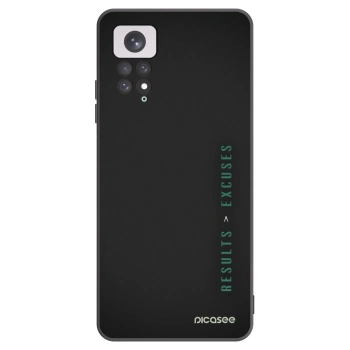Picasee silikonski črni ovitek za Xiaomi Redmi Note 11 - Results x Excuses