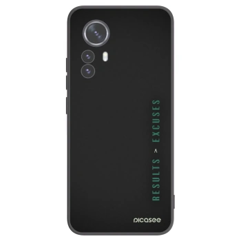 Picasee silikonski črni ovitek za Xiaomi 12 Pro - Results x Excuses