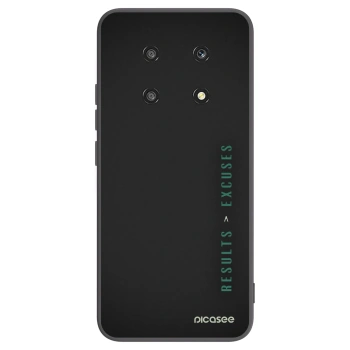 Picasee silikonski črni ovitek za Honor Magic4 Lite 5G - Results x Excuses