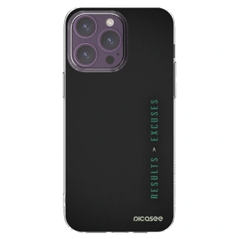 Picasee silikonski prozorni ovitek za Apple iPhone 14 Pro Max - Results x Excuses