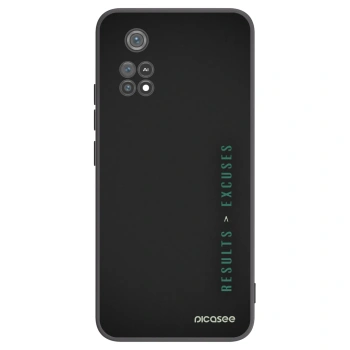 Picasee silikonski črni ovitek za Xiaomi Poco M4 Pro - Results x Excuses