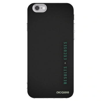 Picasee silikonski prozorni ovitek za Apple iPhone 6/6S - Results x Excuses