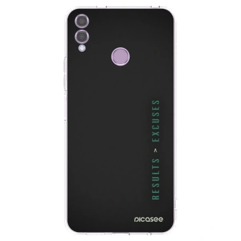 Picasee silikonski prozorni ovitek za Honor 8X - Results x Excuses