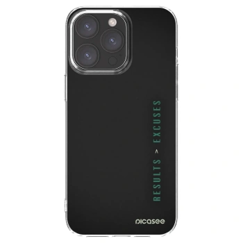 Picasee silikonski prozorni ovitek za Apple iPhone 15 Pro Max - Results x Excuses