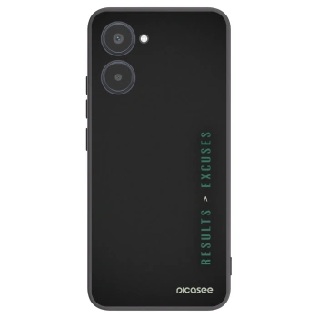 Picasee silikonski črni ovitek za Realme 10 4G - Results x Excuses