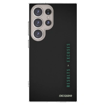 Picasee silikonski prozorni ovitek za Samsung Galaxy S24 Ultra S928B 5G - Results x Excuses