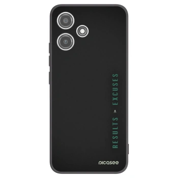 Picasee silikonski črni ovitek za Xiaomi Redmi 12 5G - Results x Excuses