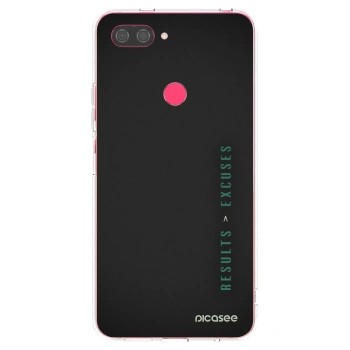 Picasee silikonski prozorni ovitek za Xiaomi Mi 8 Lite - Results x Excuses