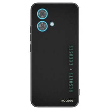 Picasee silikonski črni ovitek za Motorola Edge 40 Neo - Results x Excuses