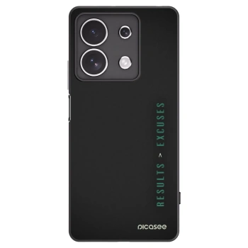 Picasee silikonski črni ovitek za Xiaomi Redmi Note 13 4G - Results x Excuses