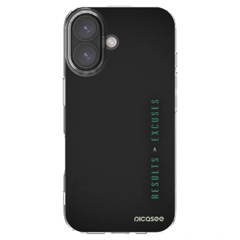 Picasee silikonski prozorni ovitek za Apple iPhone 16 - Results x Excuses
