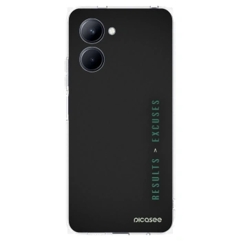 Picasee silikonski prozorni ovitek za Realme C33 (2023) - Results x Excuses