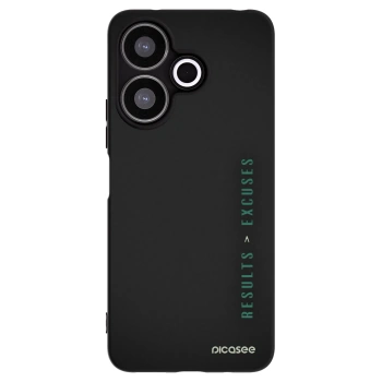 Picasee silikonski črni ovitek za Xiaomi Redmi 13 4G - Results x Excuses