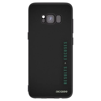 Picasee silikonski črni ovitek za Samsung Galaxy S8 G950F - Results x Excuses