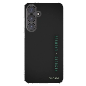 Picasee silikonski prozorni ovitek za Samsung Galaxy S24 FE S721B - Results x Excuses
