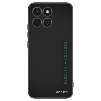 Picasee silikonski črni ovitek za Honor 200 Smart 5G - Results x Excuses