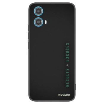 Picasee silikonski črni ovitek za Motorola Moto G34 5G - Results x Excuses