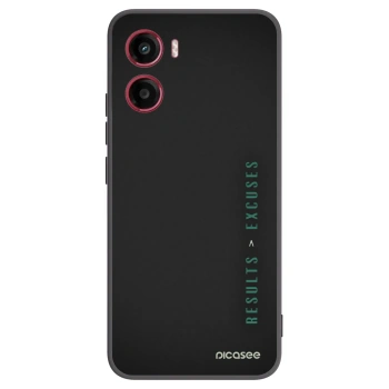 Picasee silikonski črni ovitek za Motorola Moto G05 - Results x Excuses