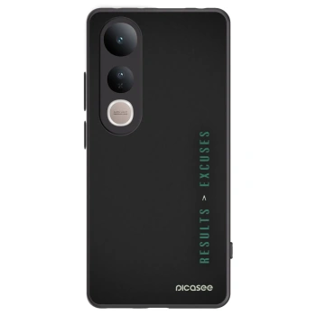 Picasee silikonski črni ovitek za Vivo V50 Lite 5G - Results x Excuses