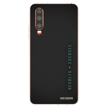 Picasee silikonski prozorni ovitek za Huawei P30 - Results x Excuses