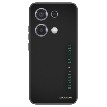 Picasee silikonski črni ovitek za Xiaomi Redmi Note 14S - Results x Excuses