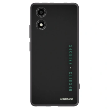 Picasee silikonski črni ovitek za Motorola Moto E14 - Results x Excuses