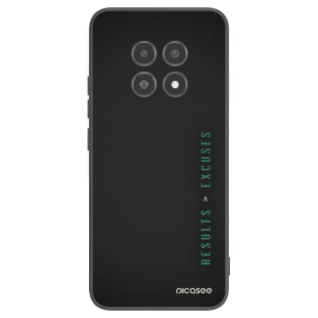Picasee silikonski črni ovitek za Realme 12X - Results x Excuses