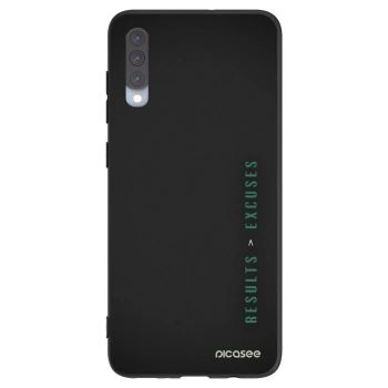 Picasee silikonski črni ovitek za Samsung Galaxy A70 A705F - Results x Excuses