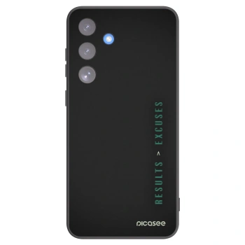 Picasee silikonski črni ovitek za Samsung Galaxy S25 FE 5G - Results x Excuses