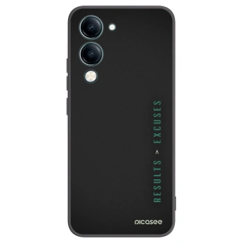 Picasee silikonski črni ovitek za Vivo Y29s 5G - Results x Excuses