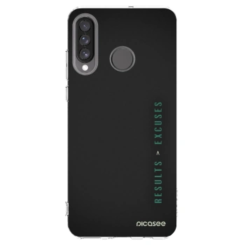 Picasee silikonski prozorni ovitek za Huawei P30 Lite - Results x Excuses
