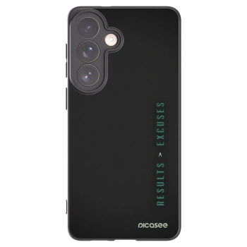 Picasee silikonski črni ovitek za Samsung Galaxy S26+ - Results x Excuses