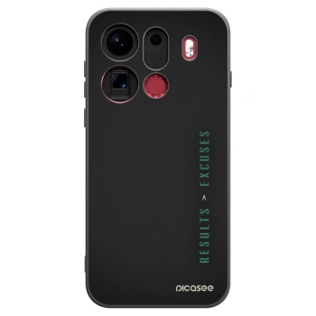 Picasee silikonski črni ovitek za OPPO Find X9 Pro - Results x Excuses